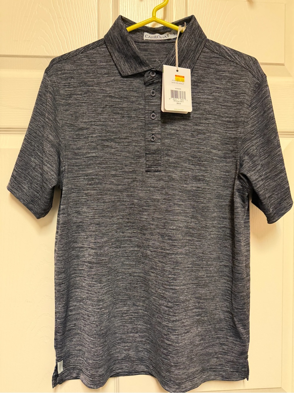 Cariloha Classic Men’s Heather Grey Polo